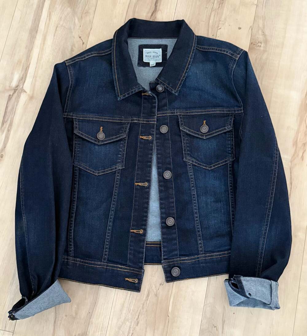 Wax Jean Basic Denim Women's Jean Jacket Size 2XL